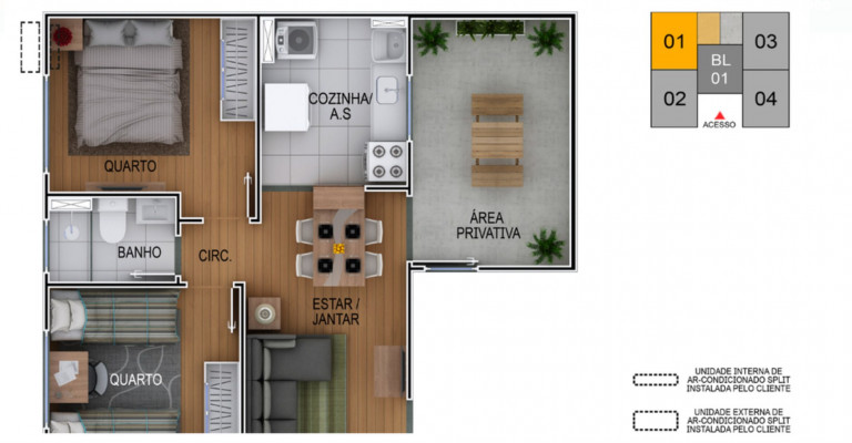 Imagem Imóvel com 1 Quarto à Venda, 40 m² em Restinga - Porto Alegre Imagem Imóvel com 1 Quarto à Venda, 40 m² em Restinga - Porto Alegre