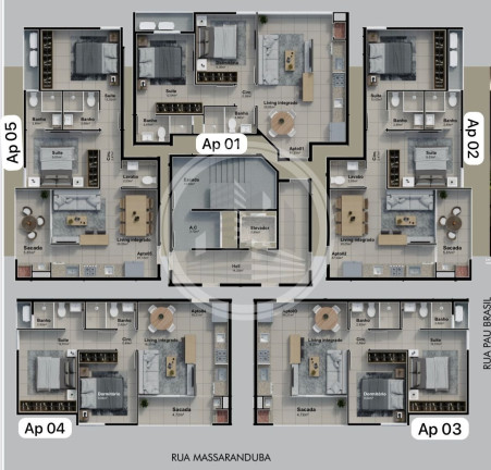 Imagem Apartamento com 2 Quartos à Venda, 62 m² em Tabuleiro - Camboriú