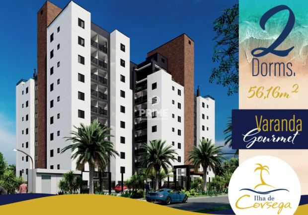 Apartamento com 2 Quartos à Venda, 56 m² em Martim De Sa - Caraguatatuba