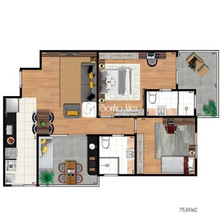 Imagem Apartamento com 2 Quartos à Venda, 75 m² em Parque Residencial Aquarius - São José Dos Campos Imagem Apartamento com 2 Quartos à Venda, 75 m² em Parque Residencial Aquarius - São José Dos Campos