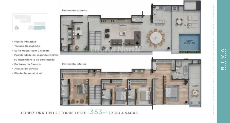 Imagem Apartamento com 3 Quartos à Venda, 126 m² em Praia Brava - Itajaí Imagem Apartamento com 3 Quartos à Venda, 126 m² em Praia Brava - Itajaí