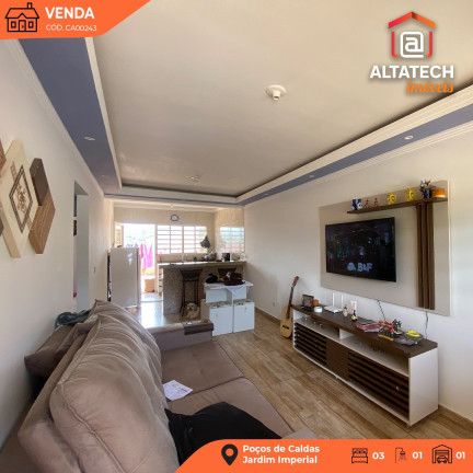 Casa com 3 Quartos à Venda, 97 m² em Jardim Imperial - Poços De Caldas