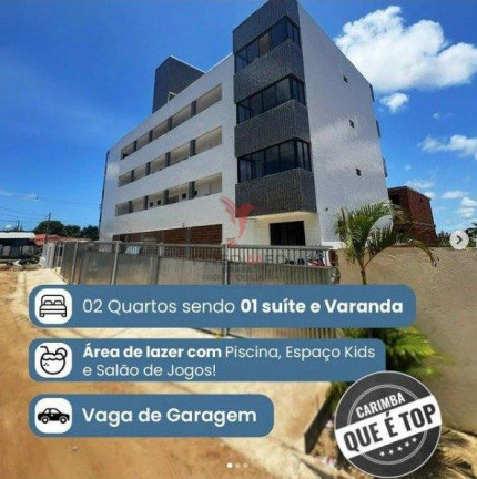 Apartamento com 2 Quartos à Venda, 48 m² em Mangabeira - João Pessoa
