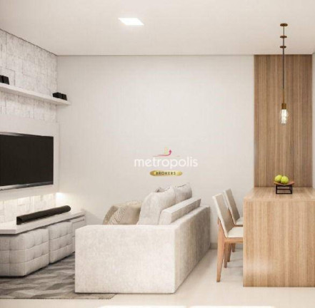 Apartamento com 2 Quartos à Venda, 54 m² em Campestre - Santo André