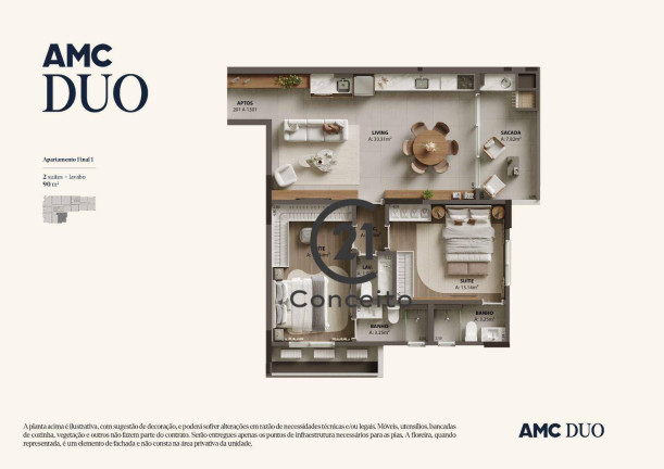 Apartamento com 2 Quartos à Venda, 90 m² em Campinas - São José