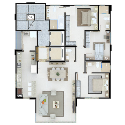 Imagem Apartamento com 3 Quartos à Venda, 130 m² em Centro - Balneário Camboriú Imagem Apartamento com 3 Quartos à Venda, 130 m² em Centro - Balneário Camboriú
