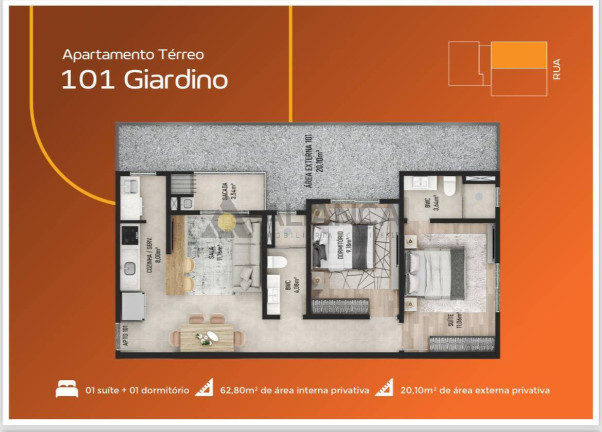 Imagem Apartamento com 1 Quarto à Venda, 62 m² em Barra Velha