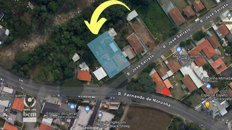 Terreno à Venda, 1.032 m² em Santa Cândida - Curitiba