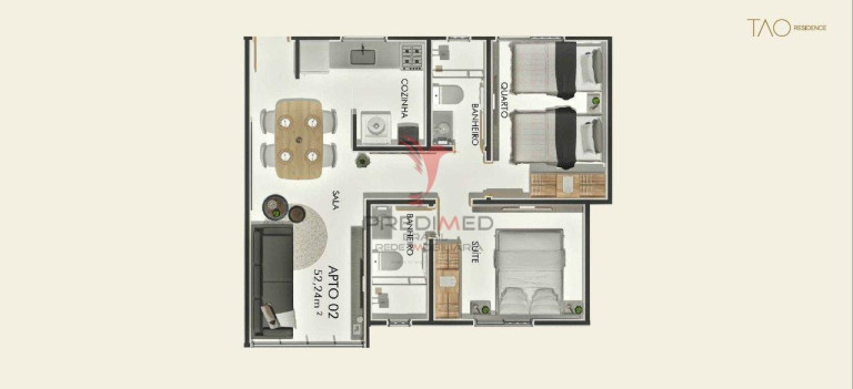 Imagem Apartamento com 1 Quarto à Venda, 36 m² em Intermares - Cabedelo Imagem Apartamento com 1 Quarto à Venda, 36 m² em Intermares - Cabedelo