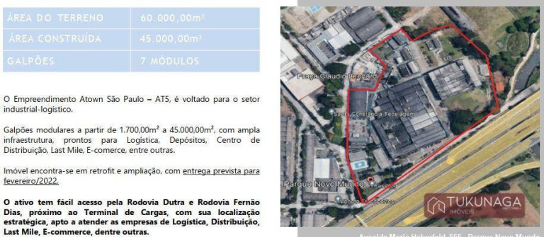 Galpão para Alugar, 1.815 m² em Parque Novo Mundo - São Paulo