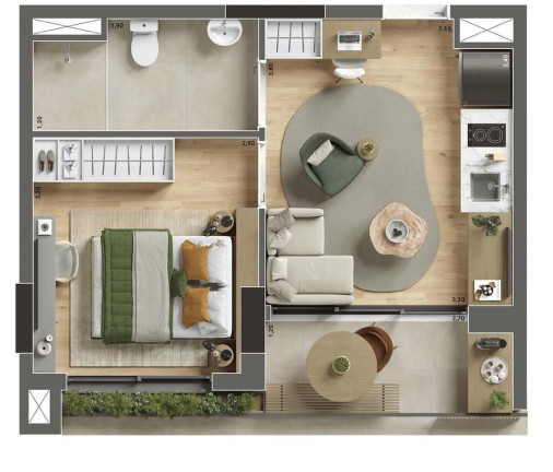 Imagem Apartamento com 1 Quarto à Venda, 36 m² em Ibirapuera - São Paulo Imagem Apartamento com 1 Quarto à Venda, 36 m² em Ibirapuera - São Paulo