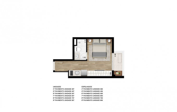 Imagem Studio com 1 Quarto à Venda, 22 m² em Centro - São Paulo