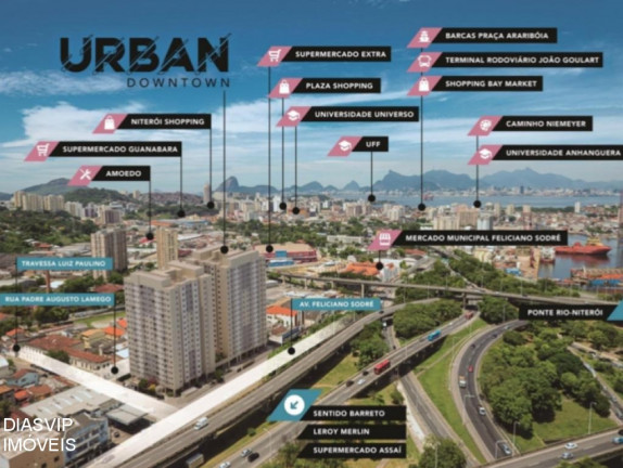 Imagem Imóvel com 2 Quartos à Venda, 46 m² em Centro - Niterói Imagem Imóvel com 2 Quartos à Venda, 46 m² em Centro - Niterói