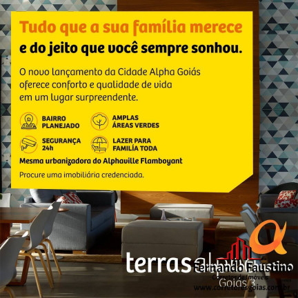 Imagem Terreno em Condomínio à Venda, 360 m² em Terras Alpha Residencial 2 - Senador Canedo Imagem Terreno em Condomínio à Venda, 360 m² em Terras Alpha Residencial 2 - Senador Canedo