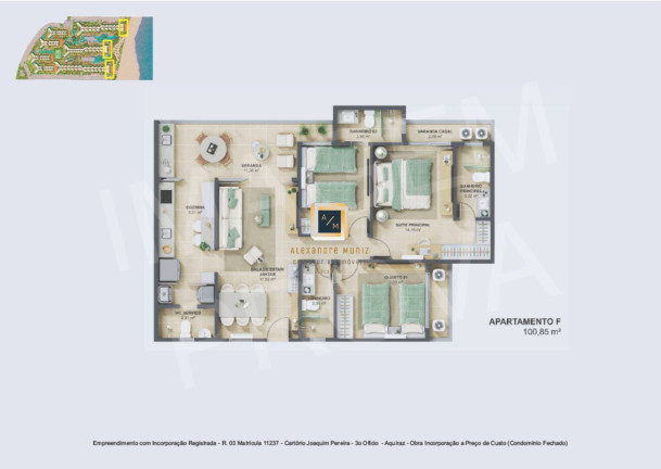Imagem Apartamento com 1 Quarto à Venda, 36 m² em Riviera - Aquiraz Imagem Apartamento com 1 Quarto à Venda, 36 m² em Riviera - Aquiraz