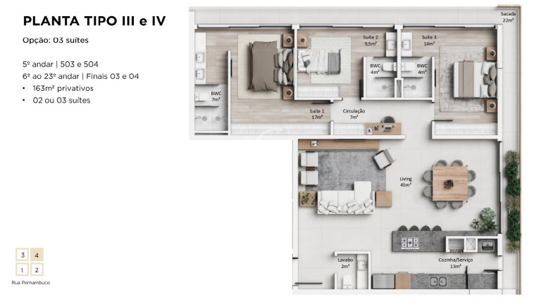 Imagem Apartamento com 3 Quartos à Venda, 162 m² em Anita Garibaldi - Joinville Imagem Apartamento com 3 Quartos à Venda, 162 m² em Anita Garibaldi - Joinville