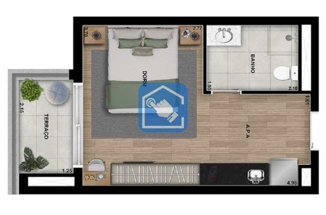 Apartamento com 1 Quarto à Venda, 29 m² em Tatuapé - São Paulo