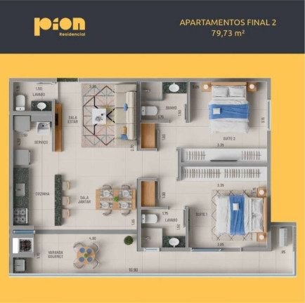 Imagem Apartamento com 2 Quartos à Venda, 71 m² em Itaguá - Ubatuba