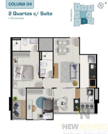 Imagem Apartamento com 2 Quartos à Venda, 55 m² em Praia De Itaparica - Vila Velha Imagem Apartamento com 2 Quartos à Venda, 55 m² em Praia De Itaparica - Vila Velha