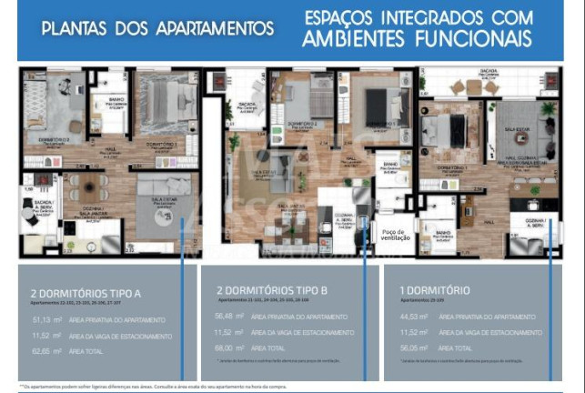 Imagem Apartamento com 2 Quartos à Venda, 56 m² em Operário - Novo Hamburgo Imagem Apartamento com 2 Quartos à Venda, 56 m² em Operário - Novo Hamburgo