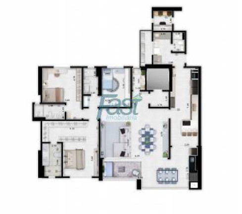 Imagem Apartamento com 5 Quartos à Venda, 497 m² em Jardim Das Américas - Cuiabá
