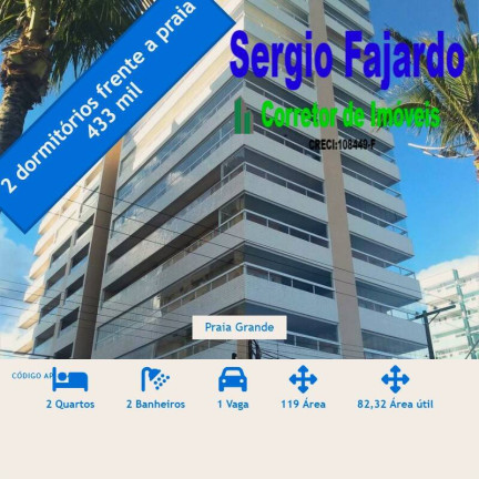 Apartamento com 2 Quartos à Venda, 82 m² em Jardim Real - Praia Grande