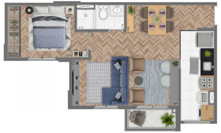 Imagem Apartamento com 2 Quartos à Venda, 45 m² em Vila Andrade - São Paulo Imagem Apartamento com 2 Quartos à Venda, 45 m² em Vila Andrade - São Paulo