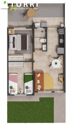 Imagem Imóvel com 2 Quartos à Venda, 42 m² em Vila Bom Jesus - Sorocaba