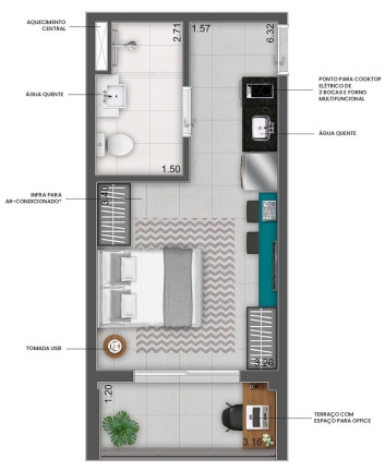 Imagem Imóvel com 1 Quarto à Venda, 23 m² em Vila Madalena - São Paulo