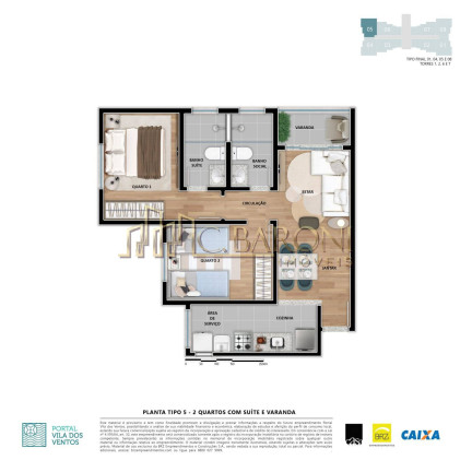 Imagem Apartamento com 2 Quartos à Venda, 53 m² em Nova São Pedro - São Pedro Da Aldeia