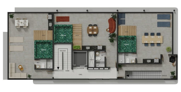 Imagem Cobertura com 2 Quartos à Venda, 101 m² em Bessa - João Pessoa