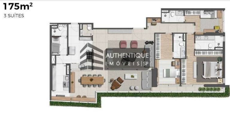 Imagem Apartamento com 3 Quartos à Venda, 178 m² em Jardins - São Paulo Imagem Apartamento com 3 Quartos à Venda, 178 m² em Jardins - São Paulo