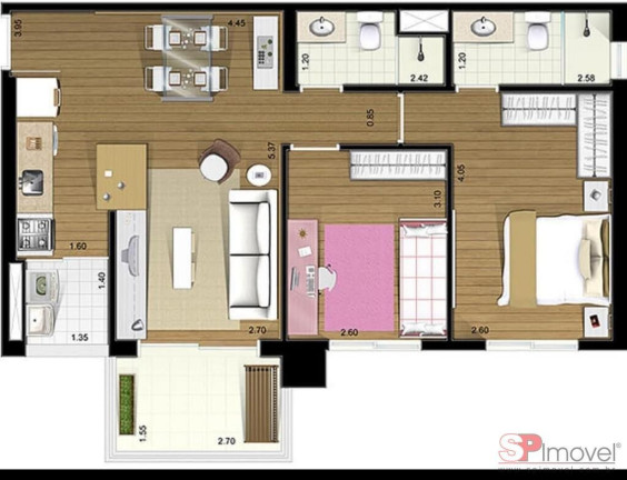 Imagem Apartamento com 2 Quartos à Venda, 64 m² em Santana - São Paulo