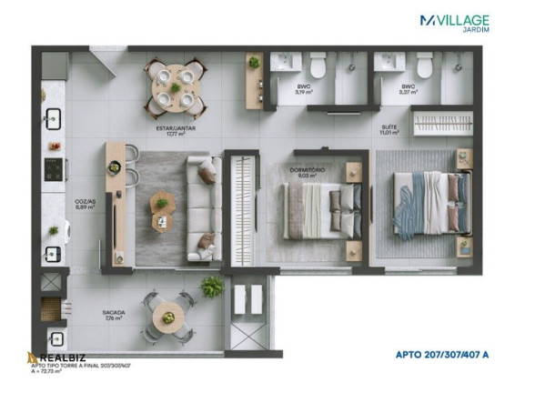 Imagem Apartamento com 2 Quartos à Venda, 111 m² em Palmas - Governador Celso Ramos Imagem Apartamento com 2 Quartos à Venda, 111 m² em Palmas - Governador Celso Ramos
