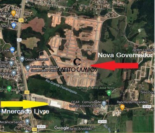 Imagem Terreno à Venda, 360 m² em Nova Governador - Governador Celso Ramos Imagem Terreno à Venda, 360 m² em Nova Governador - Governador Celso Ramos