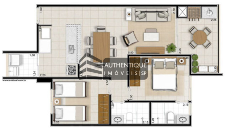 Imagem Apartamento com 2 Quartos à Venda, 69 m² em Vila Mirim - Praia Grande Imagem Apartamento com 2 Quartos à Venda, 69 m² em Vila Mirim - Praia Grande