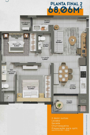 Imagem Apartamento com 2 Quartos à Venda, 58 m² em Lídia Duarte - Camboriú