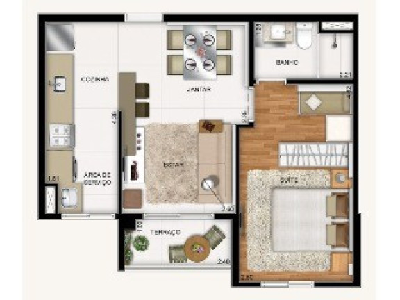 Imagem Apartamento com 1 Quarto à Venda, 42 m² em Centro - São Bernardo Do Campo