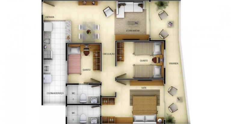 Imagem Apartamento com 3 Quartos à Venda, 80 m² em Praia De Iracema - Fortaleza Imagem Apartamento com 3 Quartos à Venda, 80 m² em Praia De Iracema - Fortaleza