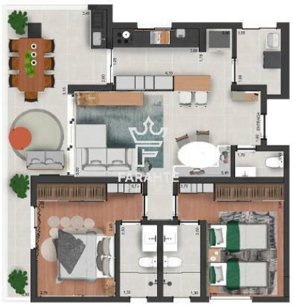 Imagem Apartamento com 2 Quartos à Venda, 114 m² em Embaré - Santos Imagem Apartamento com 2 Quartos à Venda, 114 m² em Embaré - Santos