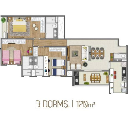 Imagem Apartamento com 3 Quartos à Venda, 120 m² em Dezoito Do Forte Empresarial/alphaville. - Barueri