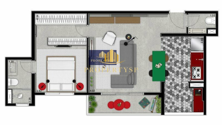 Imagem Apartamento com 1 Quarto à Venda, 57 m² em Vila Madalena - São Paulo