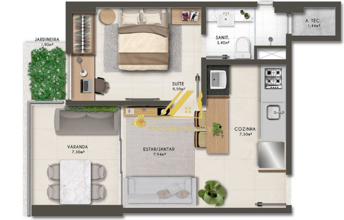 Imagem Imóvel com 1 Quarto à Venda, 38 m² em Graça - Salvador Imagem Imóvel com 1 Quarto à Venda, 38 m² em Graça - Salvador