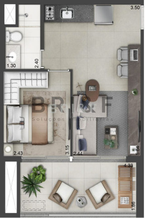 Imagem Apartamento com 1 Quarto à Venda, 40 m² em Alto Da Boa Vista - São Paulo Imagem Apartamento com 1 Quarto à Venda, 40 m² em Alto Da Boa Vista - São Paulo