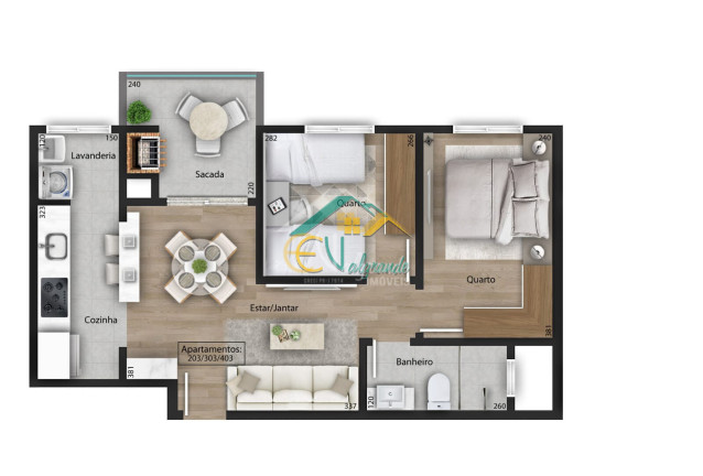 Imagem Apartamento com 3 Quartos à Venda, 68 m² em Weissópolis - Pinhais