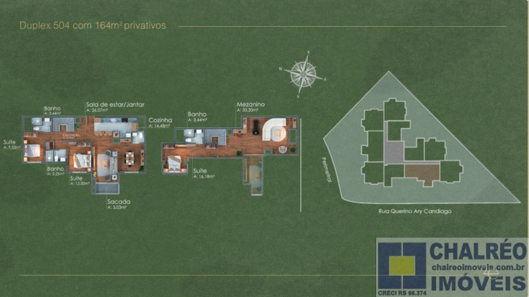 Imagem Imóvel com 1 Quarto à Venda, 53 m² em Candiago - Gramado