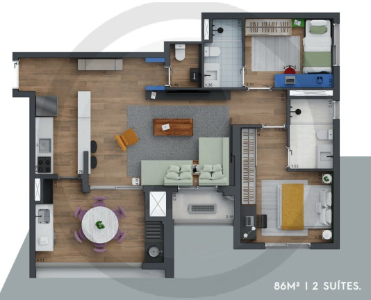 Imagem Apartamento com 3 Quartos à Venda, 85 m² em Brooklin - São Paulo Imagem Apartamento com 3 Quartos à Venda, 85 m² em Brooklin - São Paulo