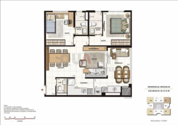 Imagem Apartamento com 2 Quartos à Venda, 140 m² em Brooklin - São Paulo