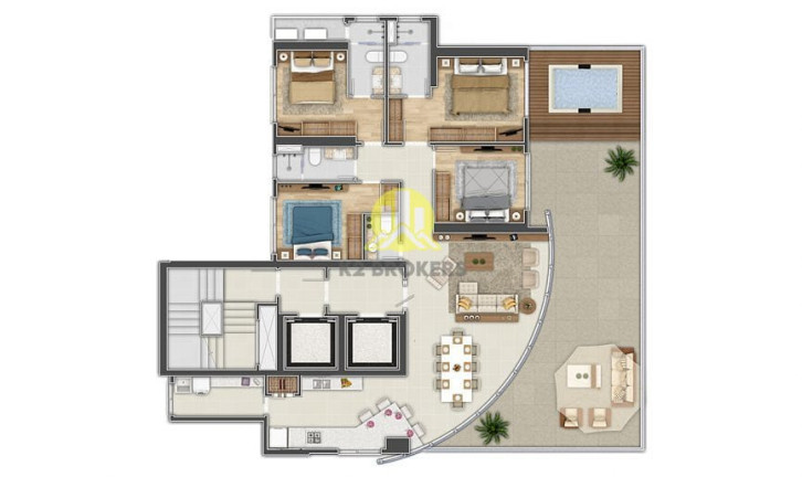 Imagem Apartamento com 4 Quartos à Venda, 197 m² em Centro - Balneário Camboriú