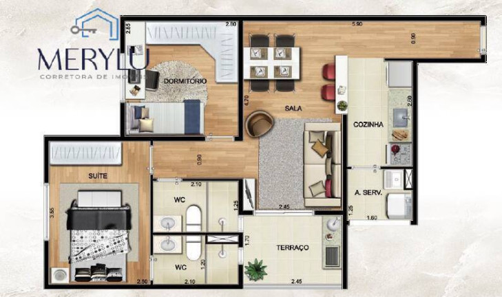 Imagem Apartamento com 2 Quartos à Venda, 56 m² em Sacomã - São Paulo